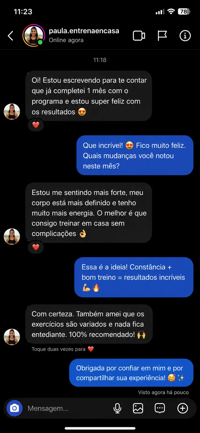 Depoimento cliente