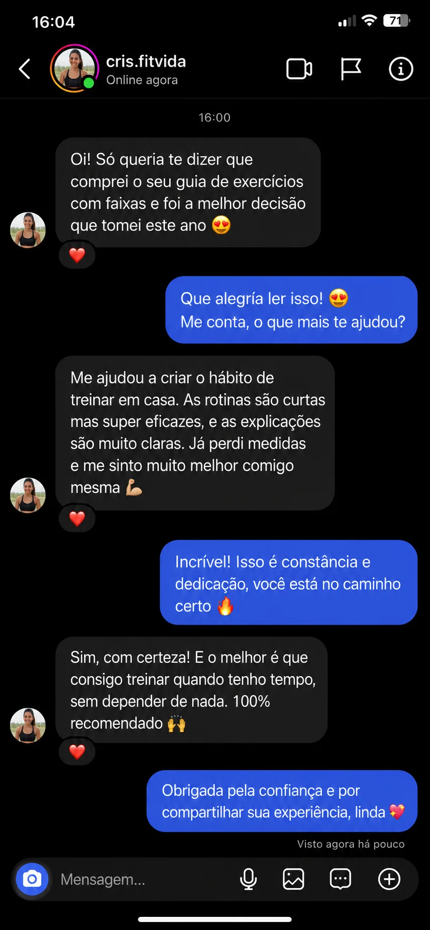 Depoimento cliente